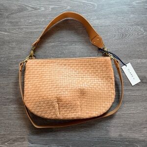 Clare V Moyen Messenger Bisque NWT